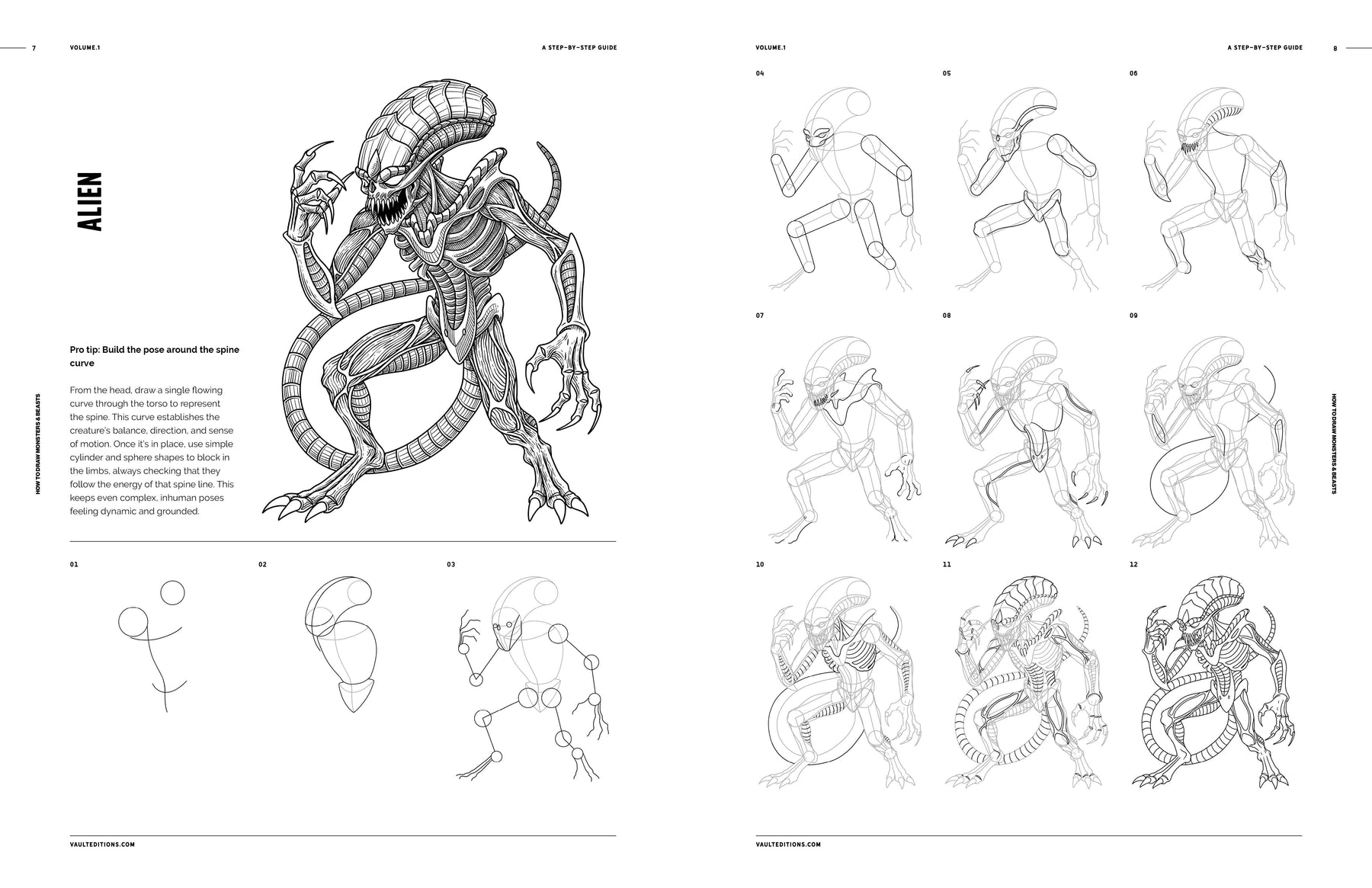 monsters drawings How to Draw Monsters & Beasts Book