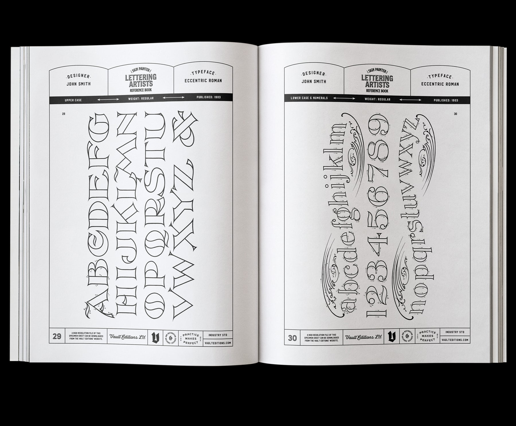 The Sign Painter and Lettering Artist's Reference Book of Alphabets and Ornaments
