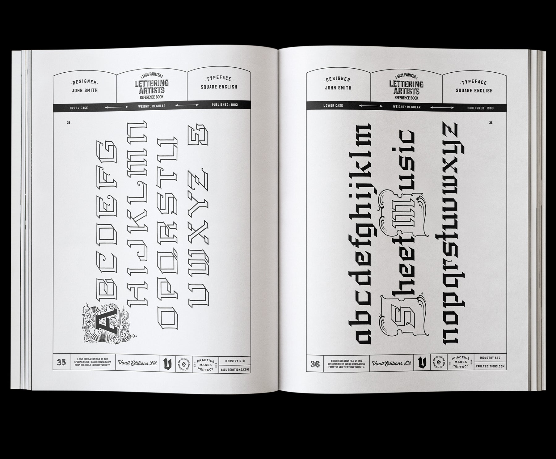 The Sign Painter and Lettering Artist's Reference Book of Alphabets and Ornaments