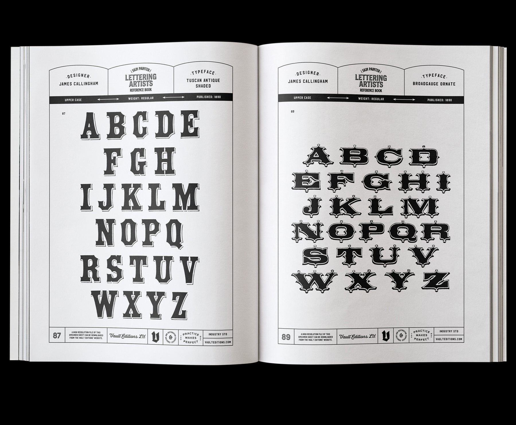 The Sign Painter and Lettering Artist's Reference Book of Alphabets and Ornaments