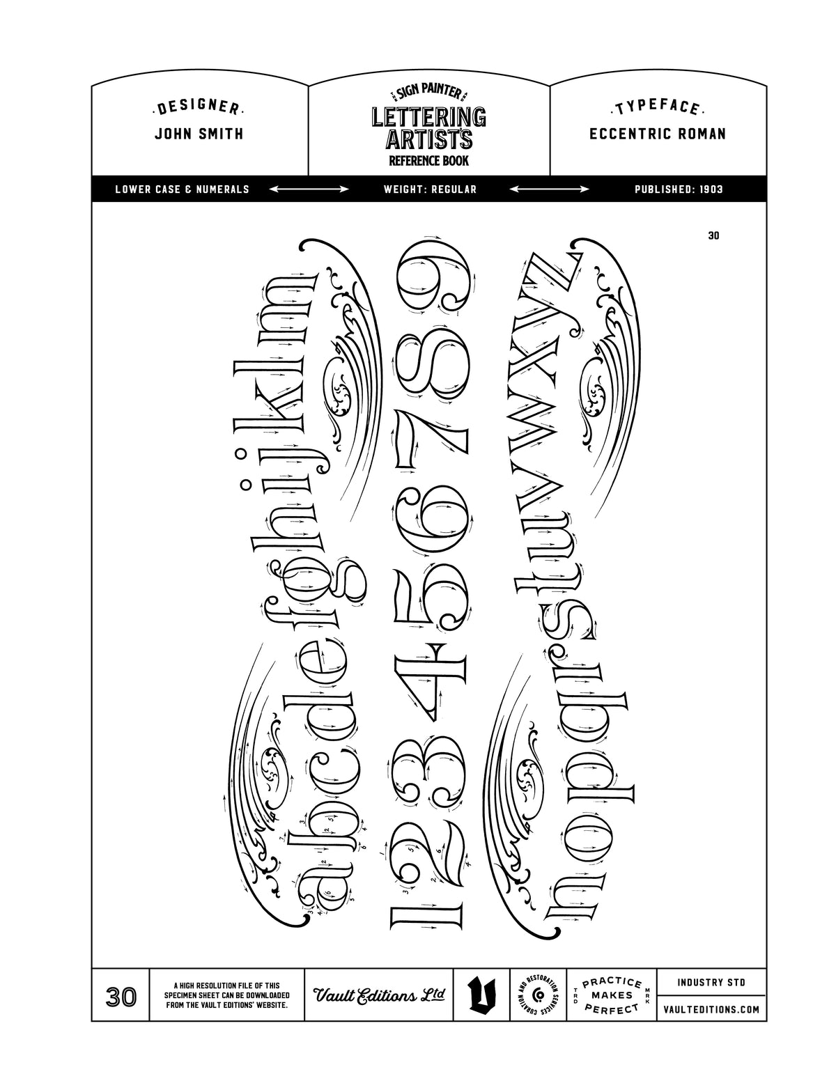 The Sign Painter and Lettering Artist's Reference Book of Alphabets an